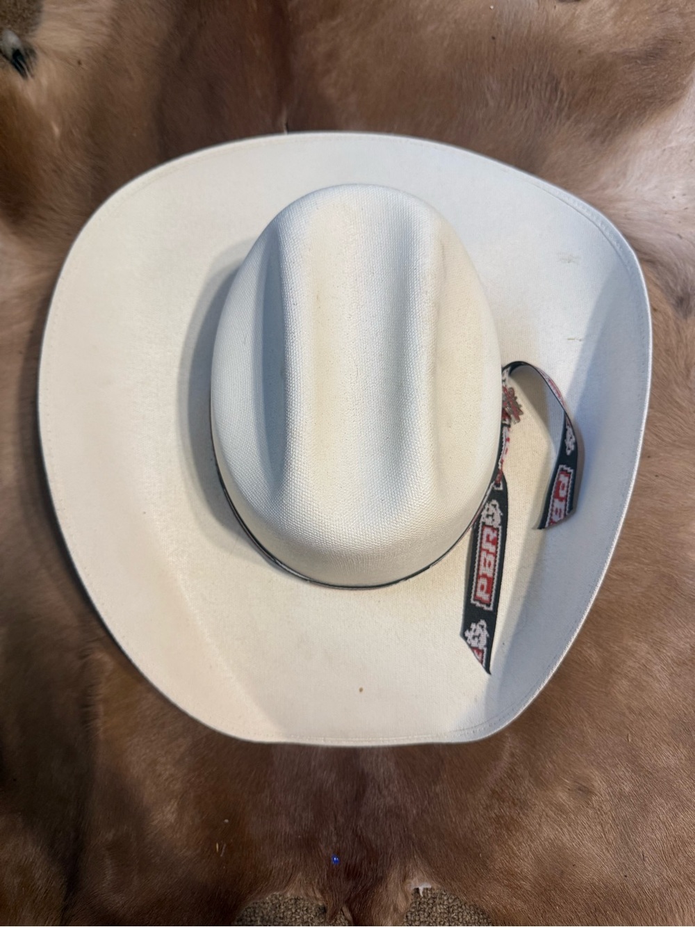 PBR White Western Cowboy Hat